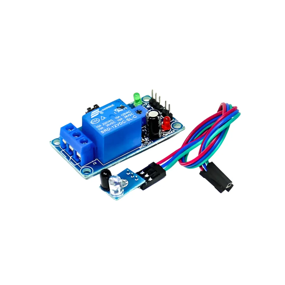 1-Way Infrared Tracking Relay 5V, 12V Sensor Module