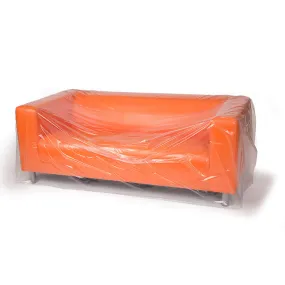 152" x 45" x 3 mil 116" Sofa Clear Eco-Manufactured Plastic Furniture Covers (Roll of 35)