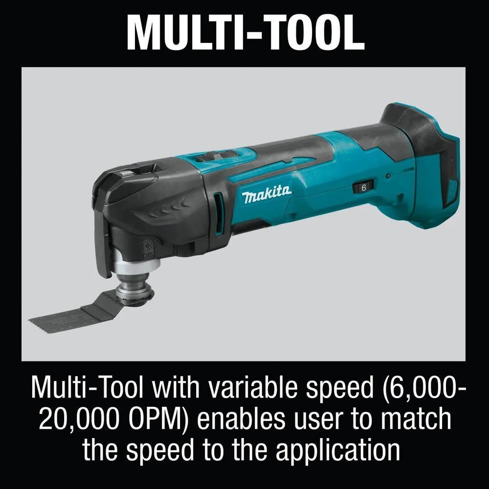 18-Volt LXT Lithium-Ion Cordless 6-Piece Kit (Driver-Drill/Impact Driver/Circular Saw/Multi-Tool/Radio/Light) 3.0A