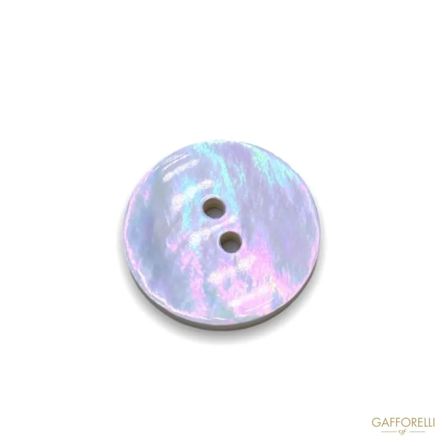 2 Holes Round Mother of Pearl Buttons 494 - Gafforelli Srl