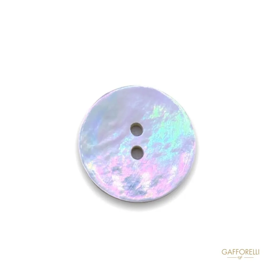 2 Holes Round Mother of Pearl Buttons 494 - Gafforelli Srl