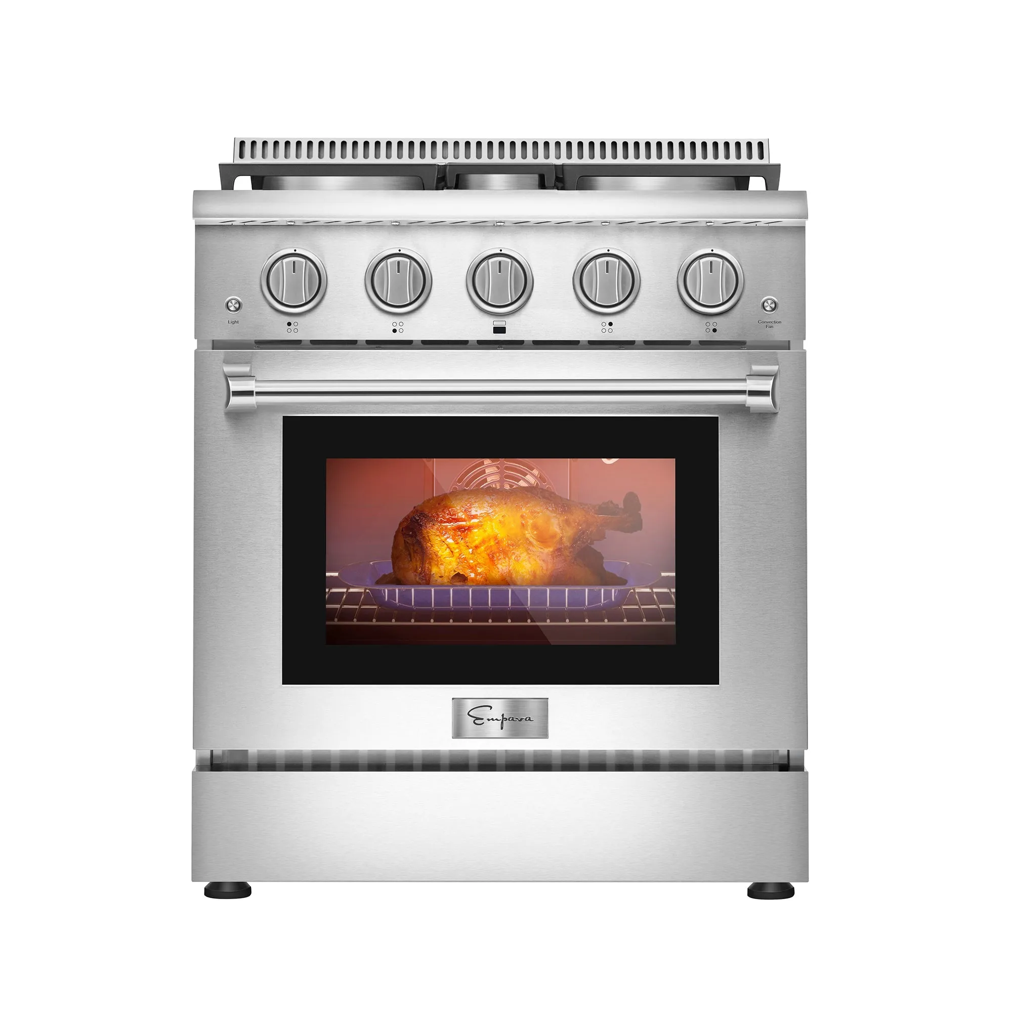 2 Piece Kitchen Appliances Packages w/ 30" Gas Range & 30" Range Hood-30GR03 & 30RH08