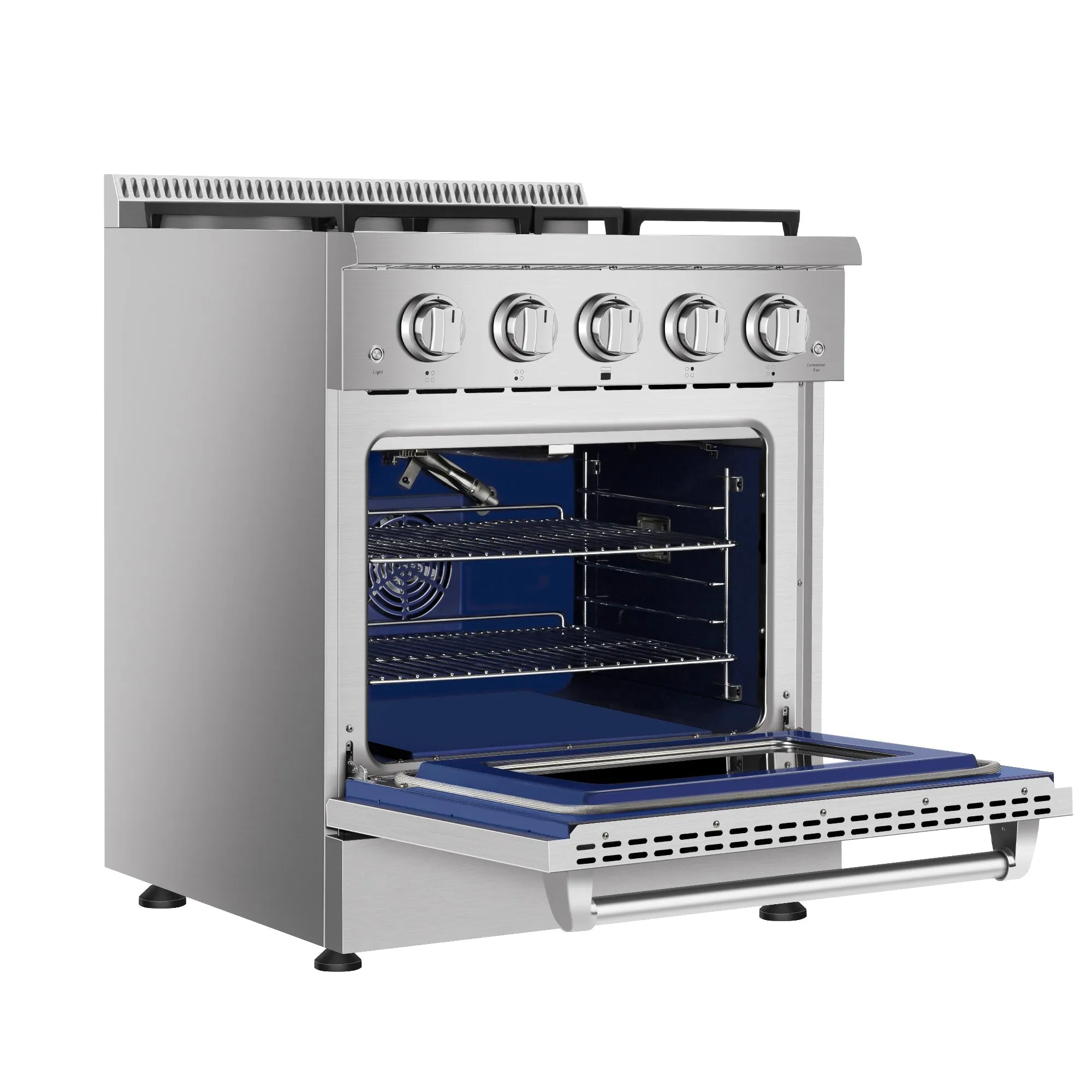 2 Piece Kitchen Appliances Packages w/ 30" Gas Range & 30" Range Hood-30GR03 & 30RH08