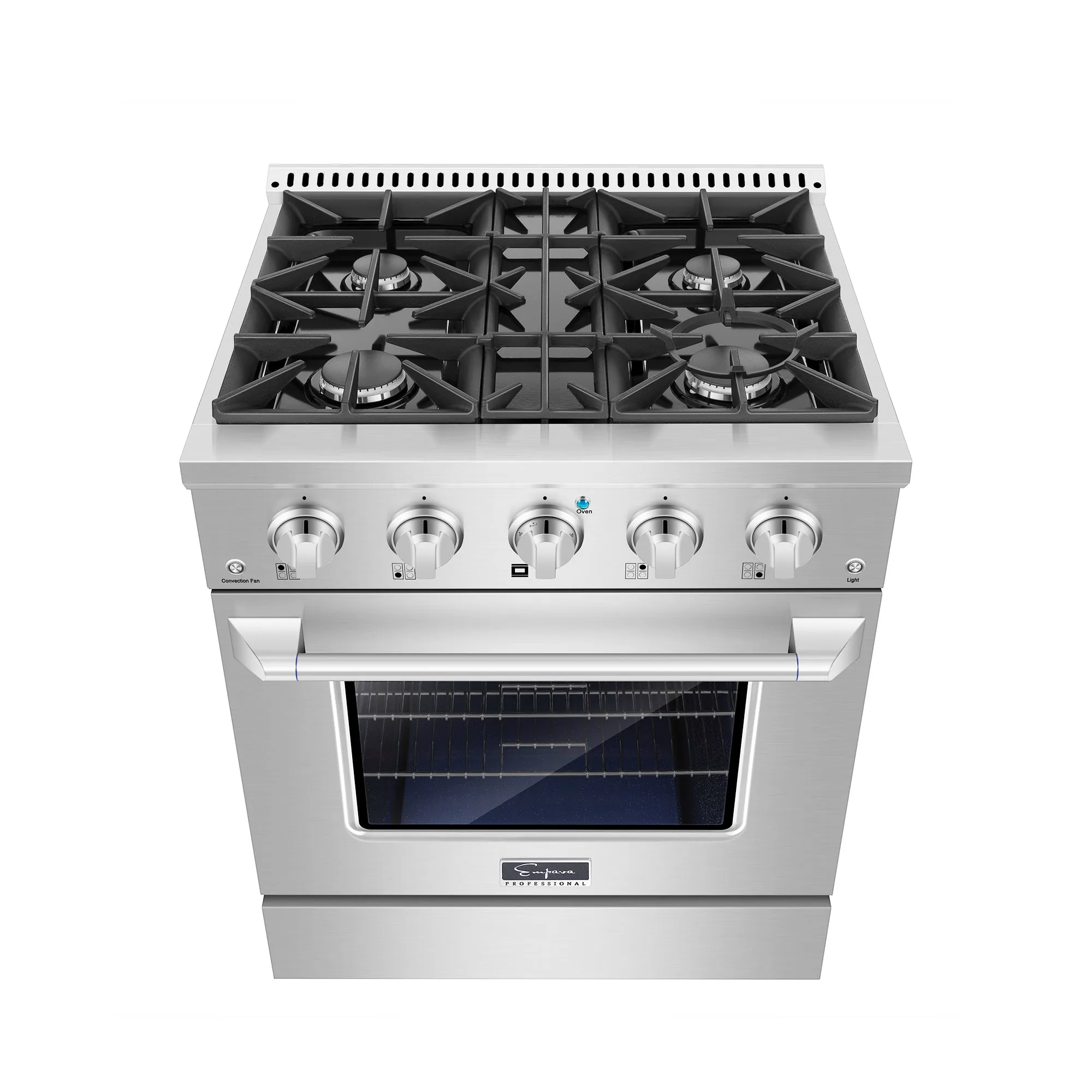 2 Piece Kitchen Appliances Packages w/ 30" Gas Range & 30" Range Hood-30GR07 & 30RH08