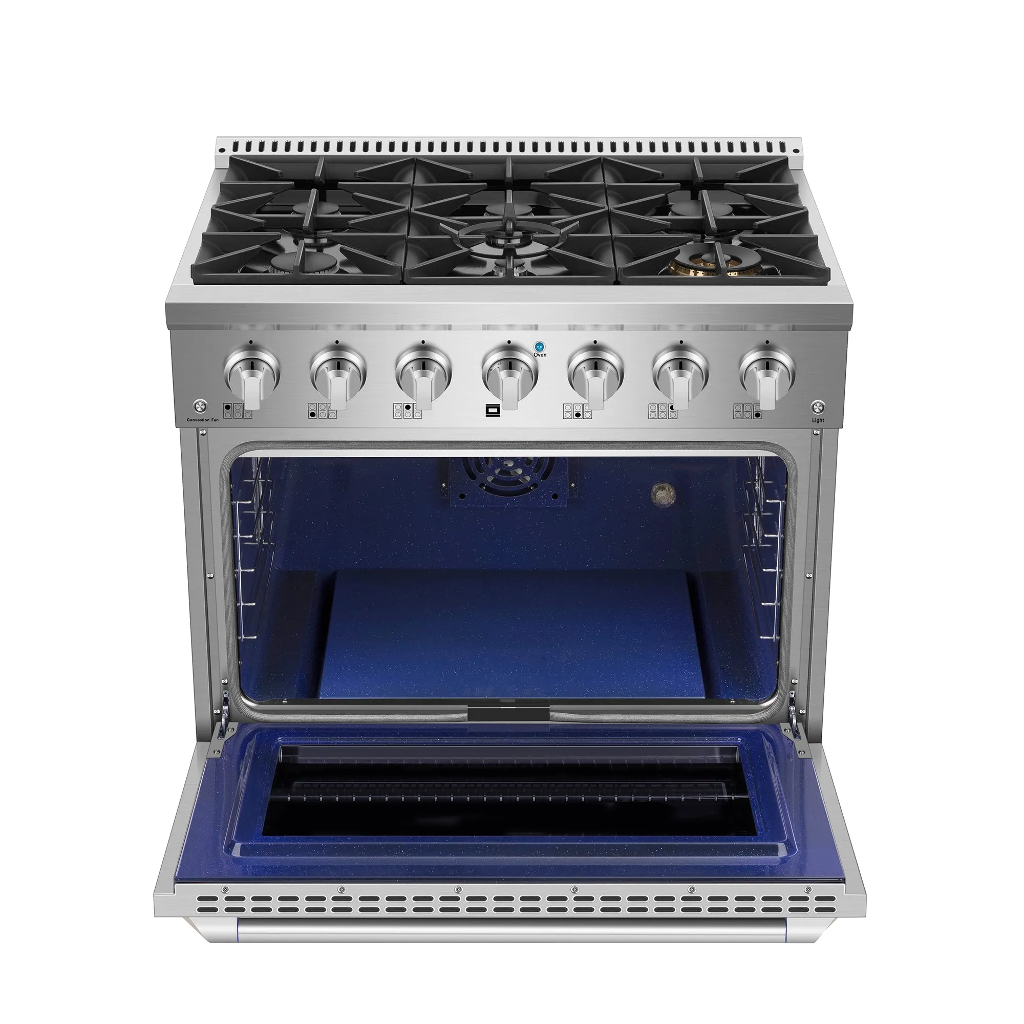 2 Piece Kitchen Appliances Packages w/ 36" Gas Range & 36" Range Hood-36GR08 & 36RH02