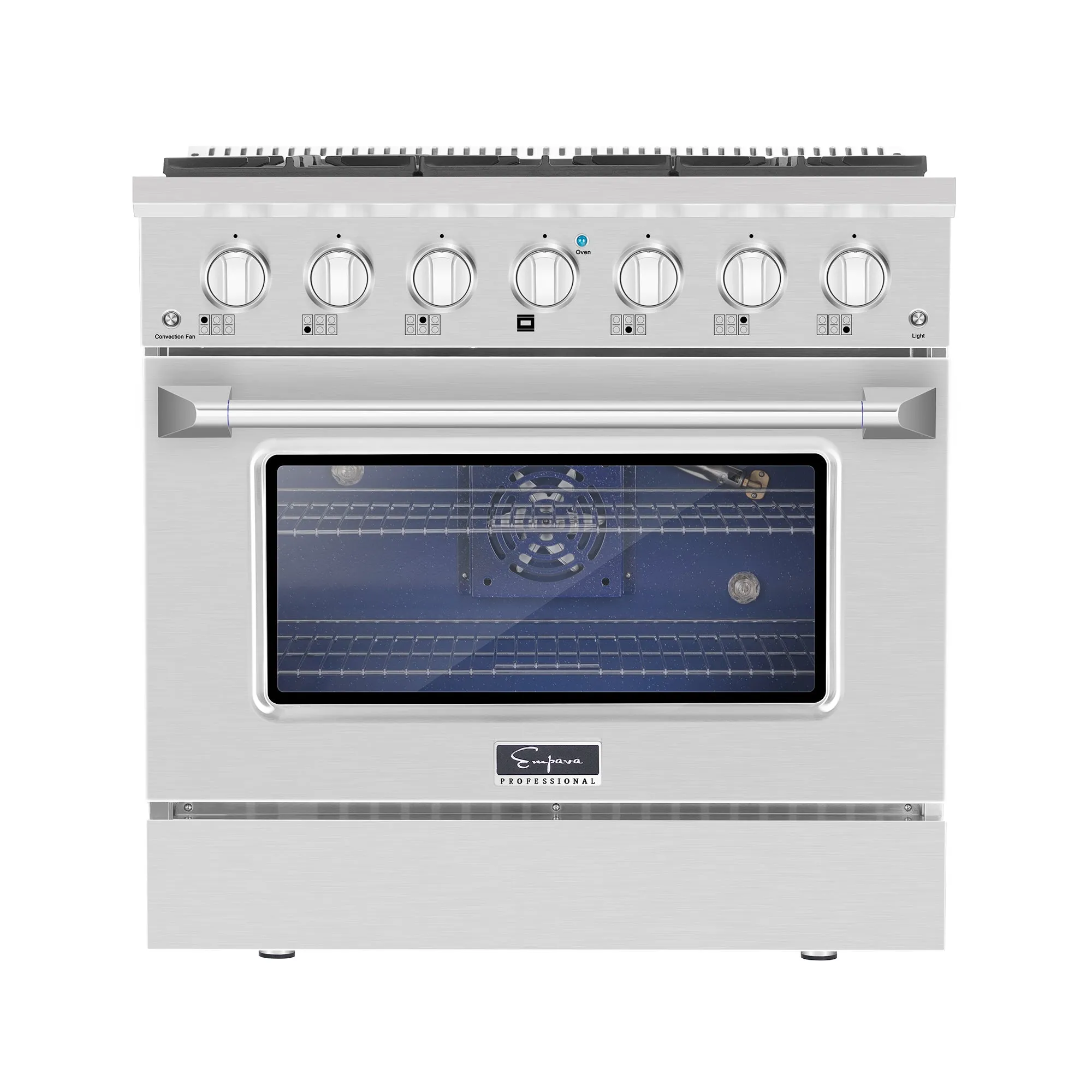 2 Piece Kitchen Appliances Packages w/ 36" Gas Range & 36" Range Hood-36GR08 & 36RH02