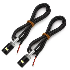 2PCS White Light Motorcycle Screw 5630LED Bolt Lamp Car License
