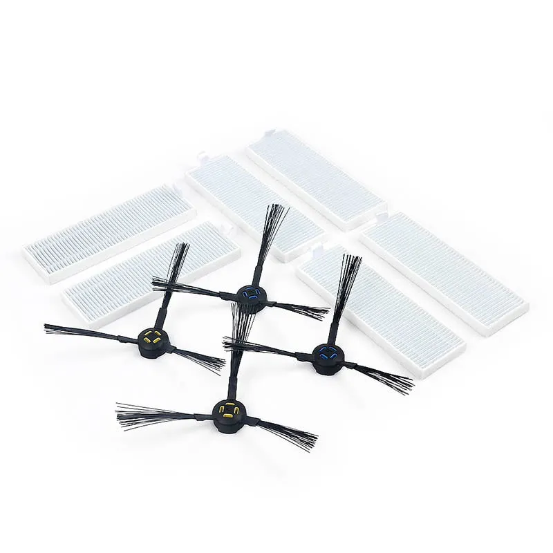4*Side Brushs 6*Filters Robot Vacuum Replacement Kits for ilife A7/A9S Vacuum Cleaner