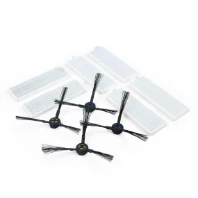 4*Side Brushs 6*Filters Robot Vacuum Replacement Kits for ilife A7/A9S Vacuum Cleaner