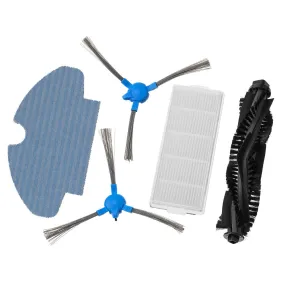 5pcs BlitzWolf Vacuum Cleaner Replacements for BW-VC2 VC1 Robot Vacuum Cleaner Main Brush*1 Side Brushes*2 HEPA Filter*1 Rag*1