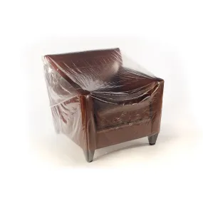 76" x 45" x 1 mil 42" Chair Clear Eco-Manufactured Plastic Furniture Covers (Roll of 200)