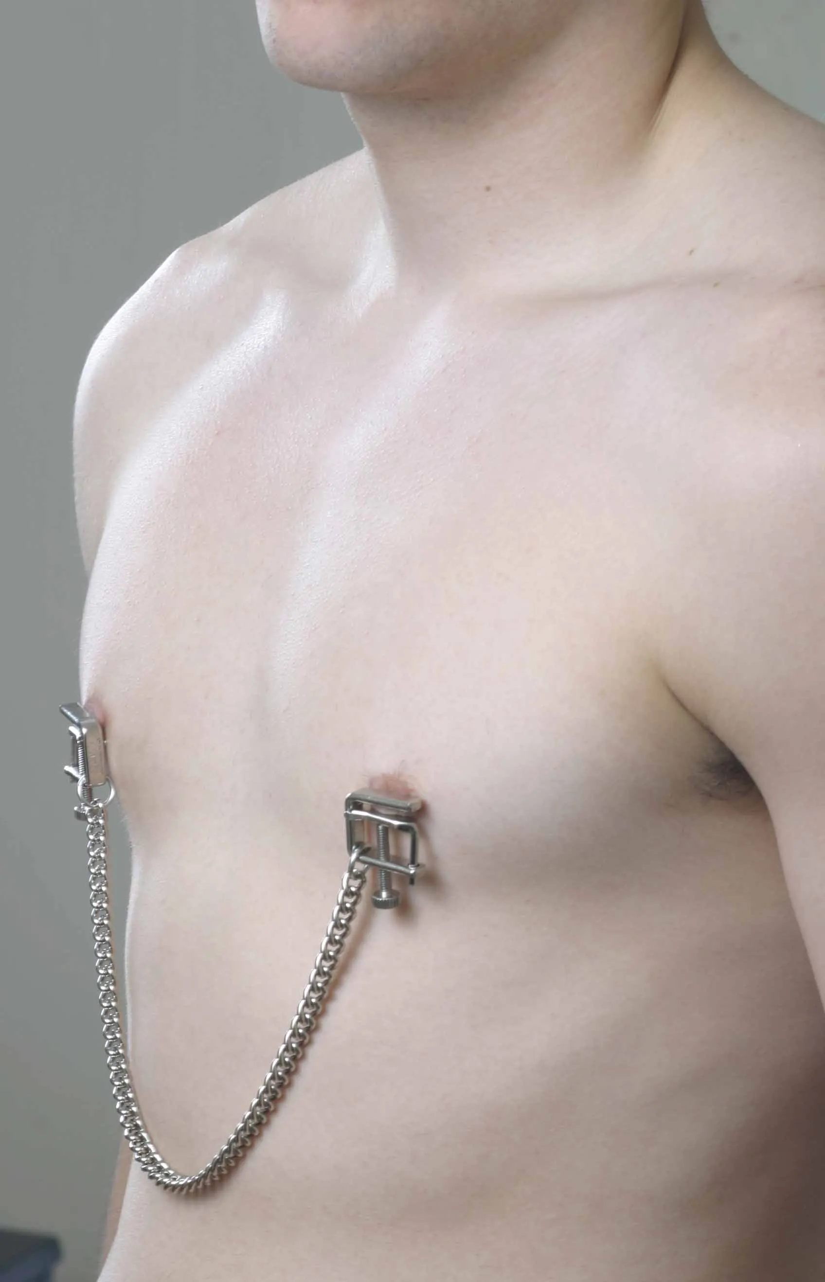 Adjustable Press Nipple Clamps with Link Chain - Extreme Line