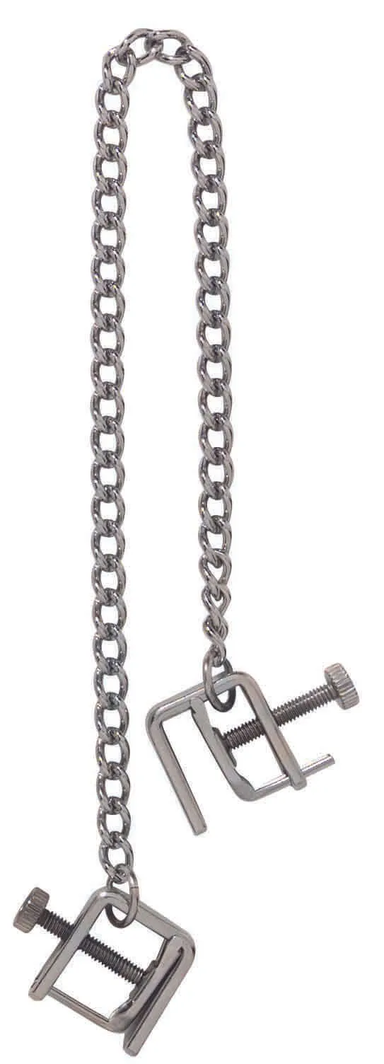 Adjustable Press Nipple Clamps with Link Chain - Extreme Line