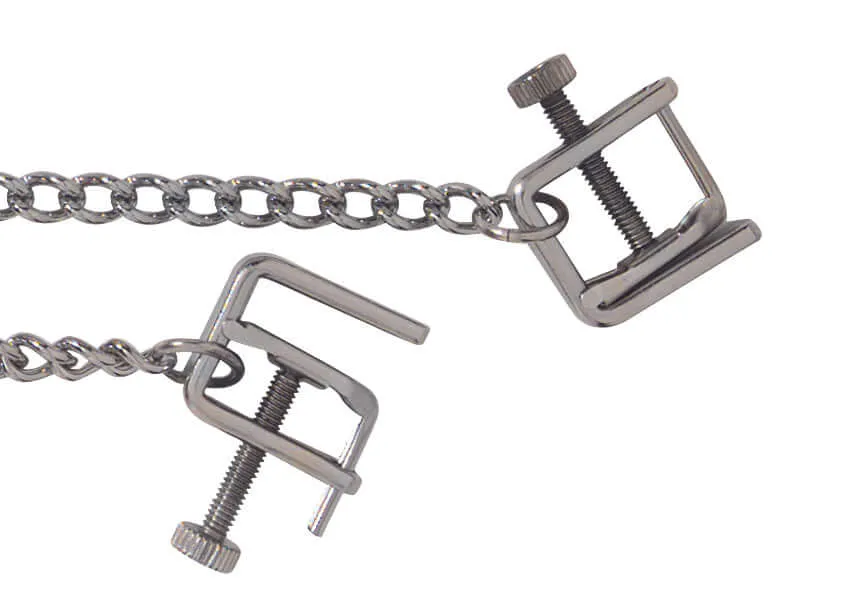 Adjustable Press Nipple Clamps with Link Chain - Extreme Line