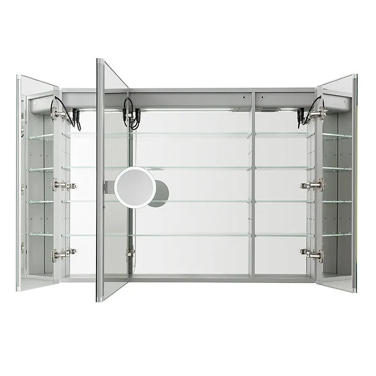 Aquadom Signature Royale 48x36 LED Lighted Triple Door Medicine Cabinet