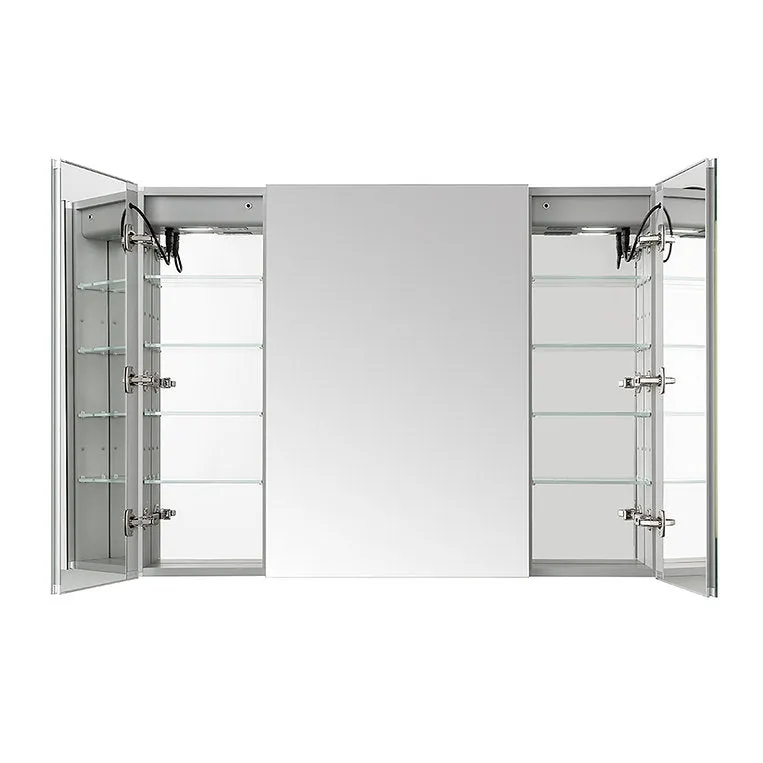 Aquadom Signature Royale 48x36 LED Lighted Triple Door Medicine Cabinet