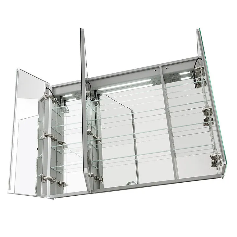 Aquadom Signature Royale 48x36 LED Lighted Triple Door Medicine Cabinet