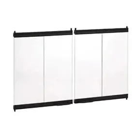 Astria Black Bi-Fold 42-inch Glass Door BDG42
