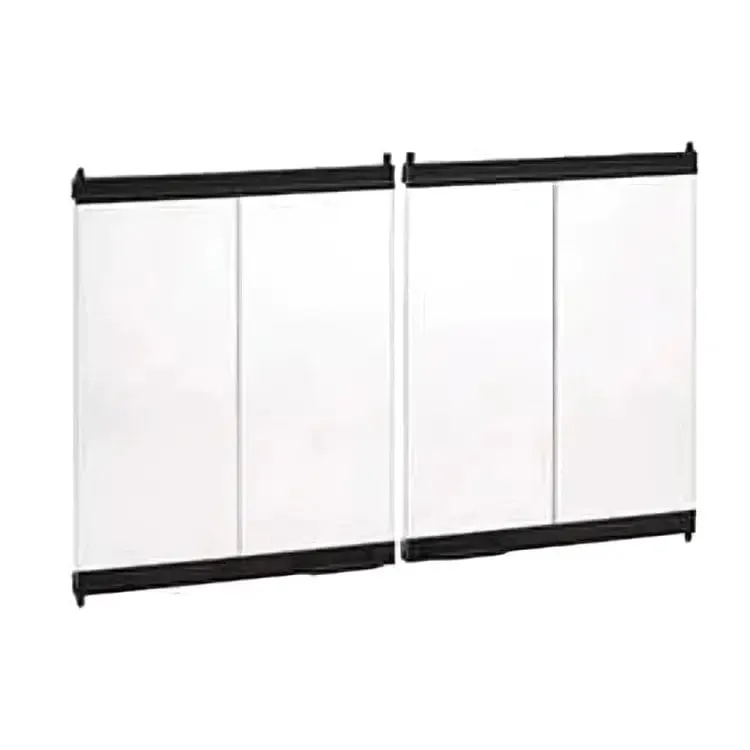 Astria Black Bi-Fold 42-inch Glass Door BDG42