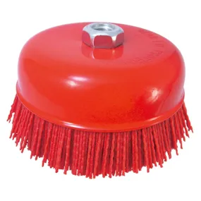 Astro Pneumatic 4546 6" Nylon Bed Brush, Red, 5/8" Thread