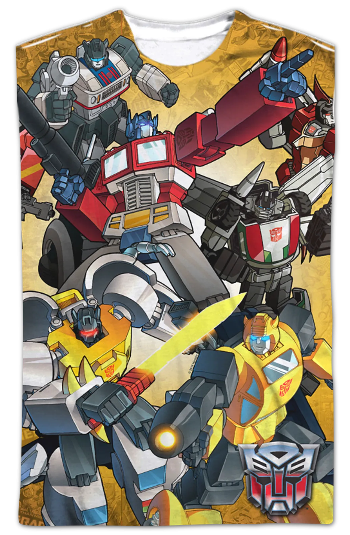 Autobots Battle Decepticons Transformers T-Shirt