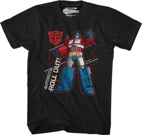 Autobots Roll Out Optimus Prime Transformers T-Shirt