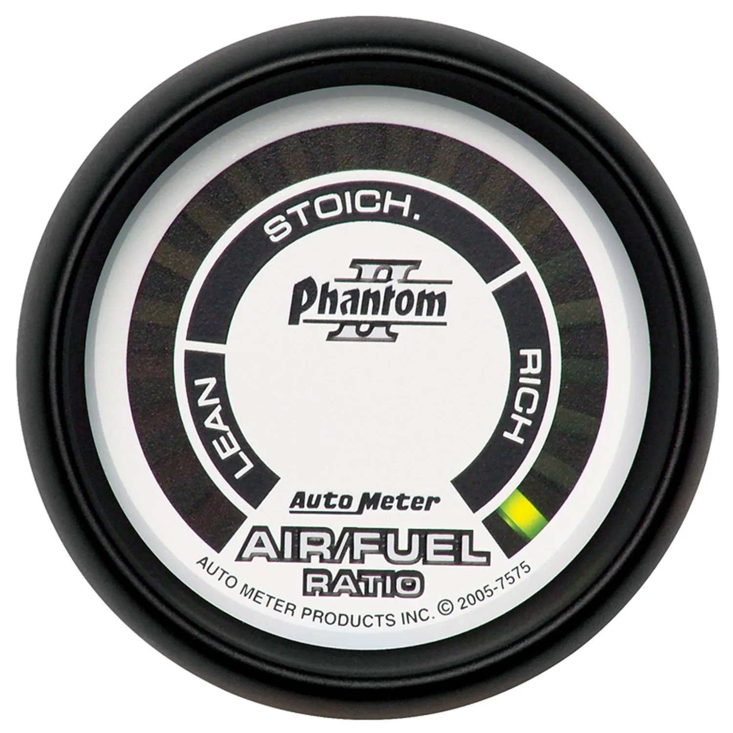 AutoMeter 7575 GAUGE; AIR/FUEL RATIO-NARROWBAND; 2 1/16in.; LEAN-RICH; LED ARRAY; PHANTOM II