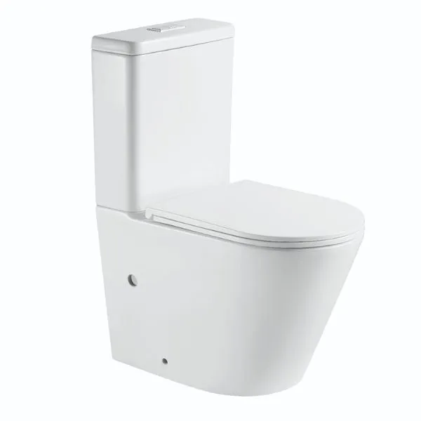 Bao Elegant Raised Height Rimless Back to Wall Toilet Suite
