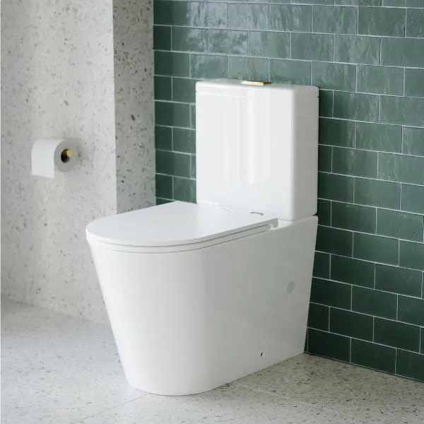 Bao Elegant Raised Height Rimless Back to Wall Toilet Suite