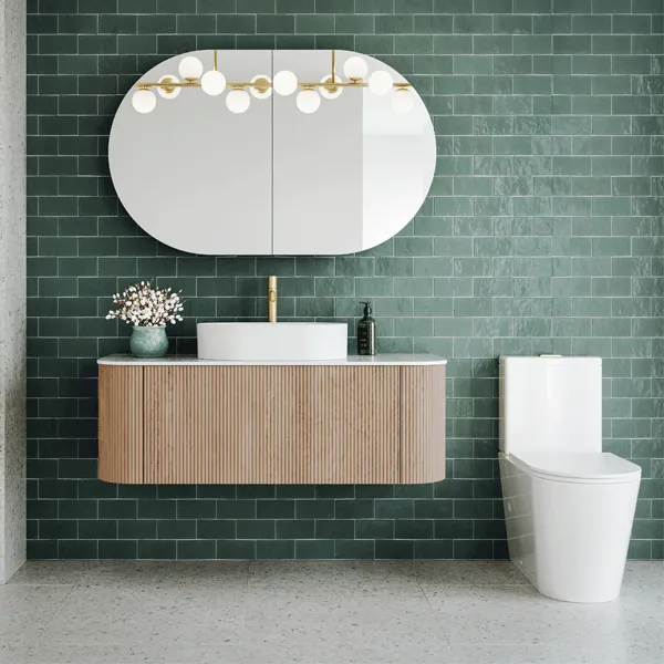 Bao Elegant Raised Height Rimless Back to Wall Toilet Suite
