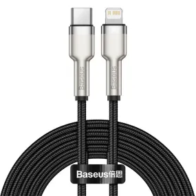 BASEUS PD 20W USB-C to Lightning Charging Cable (2M) | Cafule Metal Series Type-C to Apple iPhone Fast Charger Cable BASEUS PD 20W USB-C to Lightning Charging Cable (2M) | Cafule Metal Series Type-C to Apple iPhone Fast Charger Cable