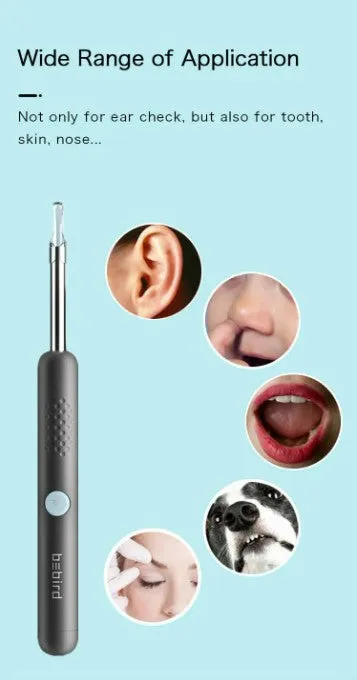 Bebird R1 Smart Visual Ear Sticks Endoscope Ear Picker Tool Set - Black