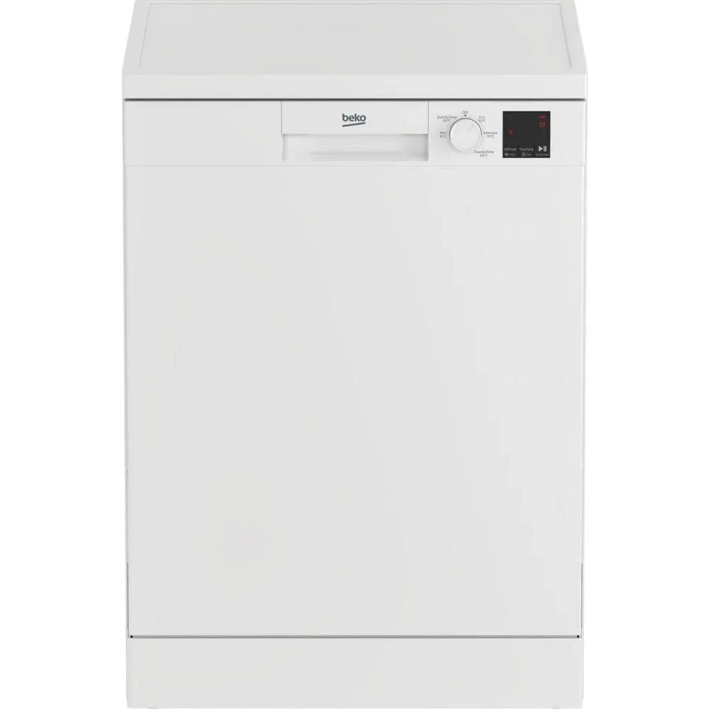 Beko DVN05C20W Freestanding Dishwasher 13 Place Full Size - White