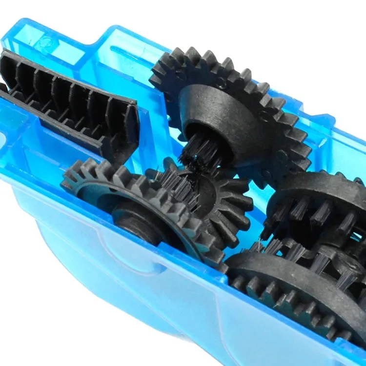 Bicycle Chain Cleaner Cycling Bike Machine Brushes Scrubber Wash Tool Kit Mountaineer Bicycle Chain Cleaner Tool Kits(Blue)