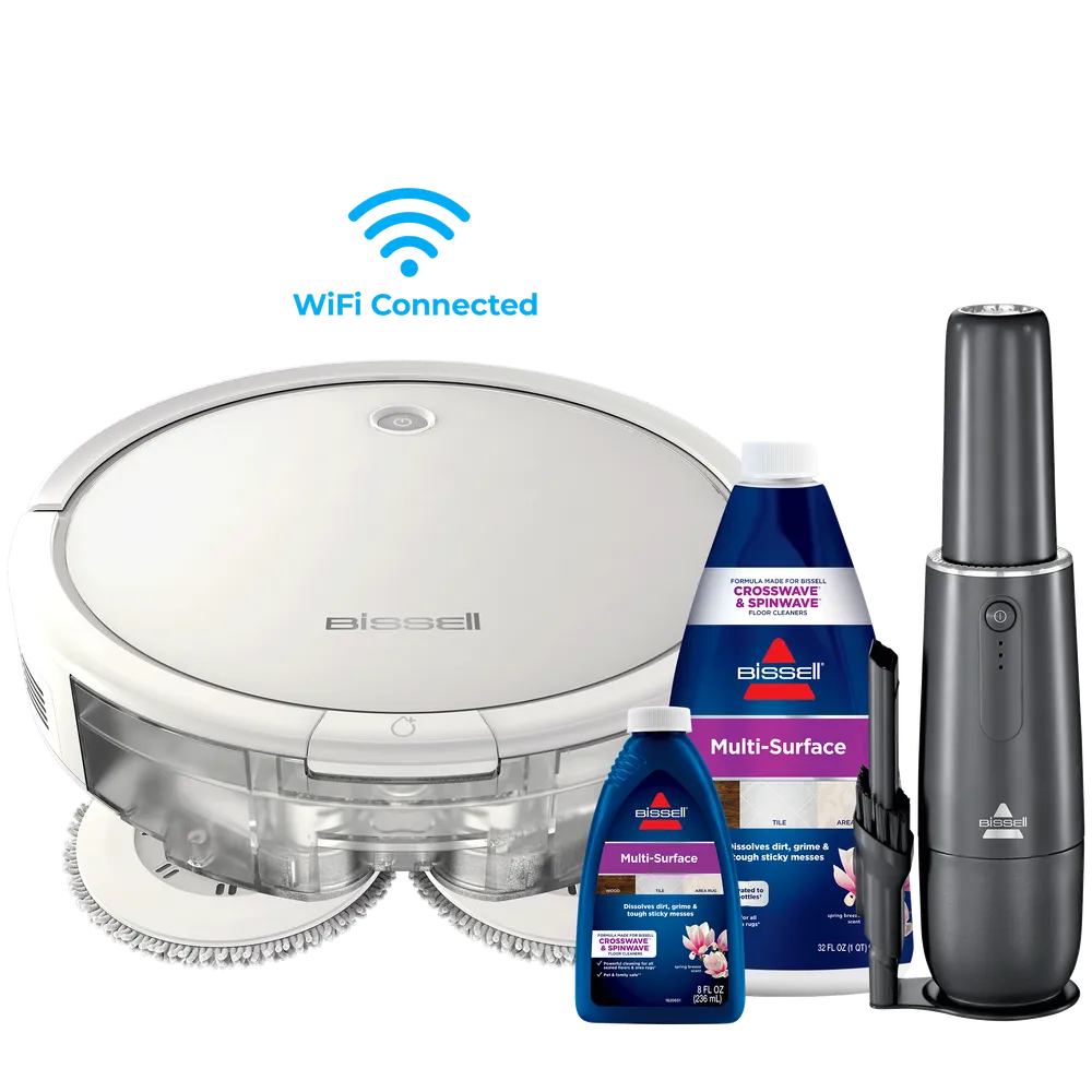 BISSELL SpinWave Robot Bundle Including Hand Vac