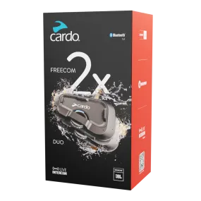 Cardo Freecom 2X Motorcycle Bluetooth Communication System (Duo)