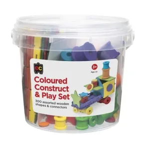 Coloured Construct and Play Set - 300 pieces