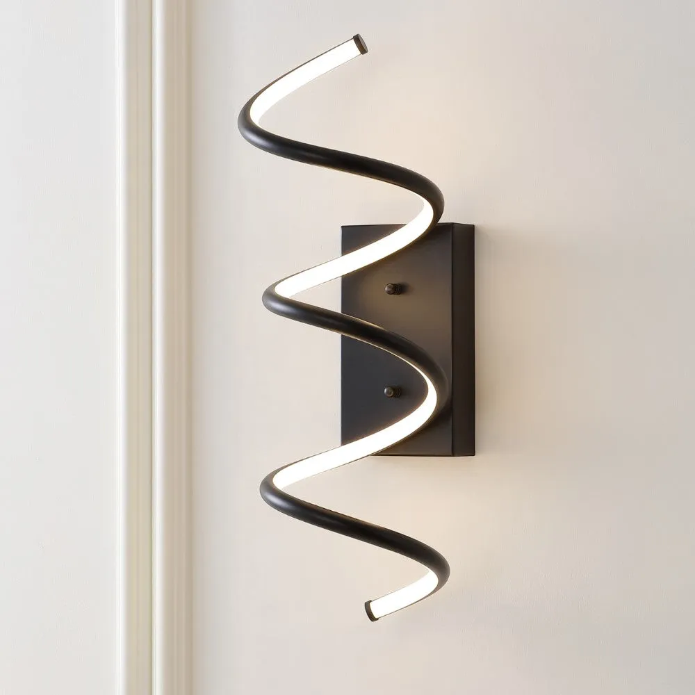 Corella 7" Modern Metal Integrated LED Vanity Light Sconce
