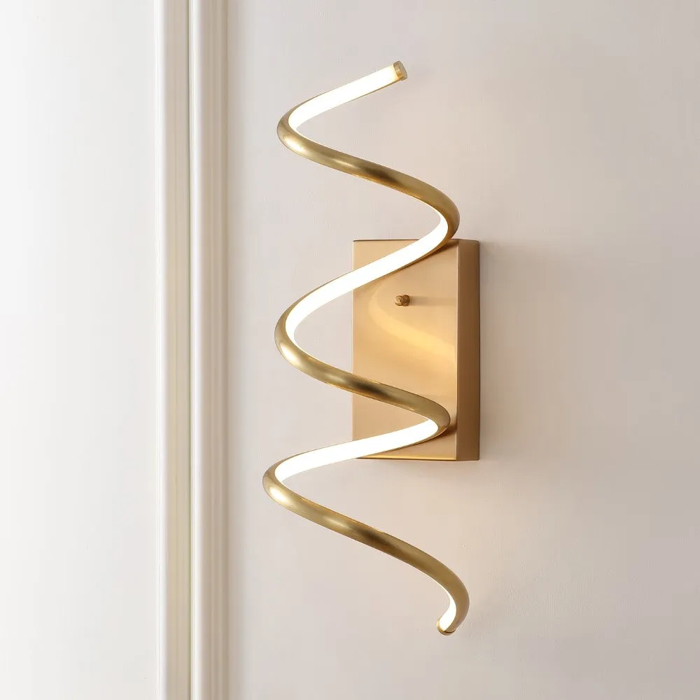 Corella 7" Modern Metal Integrated LED Vanity Light Sconce