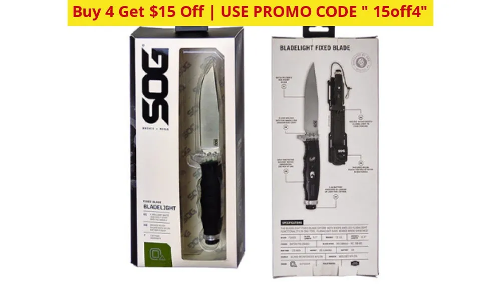 CRAZIEST KNIFE DEAL: Buy Any 4 Get $15 Off! SOG Specialty Knives (Retail Packaging May Vary) - Ships Quick!