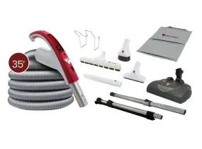 CycloVac Central Vacuum Cleaning Set - 35' Hose & WesselWerk Head