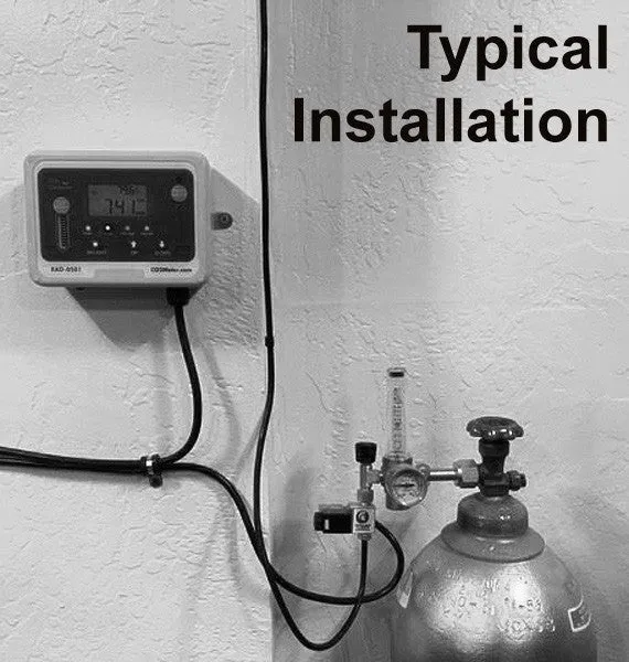 Day Night CO2 Monitor & Controller for Greenhouses - European Model