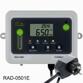 Day Night CO2 Monitor & Controller for Greenhouses - European Model