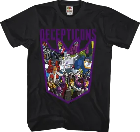Decepticons Collage Transformers T-Shirt