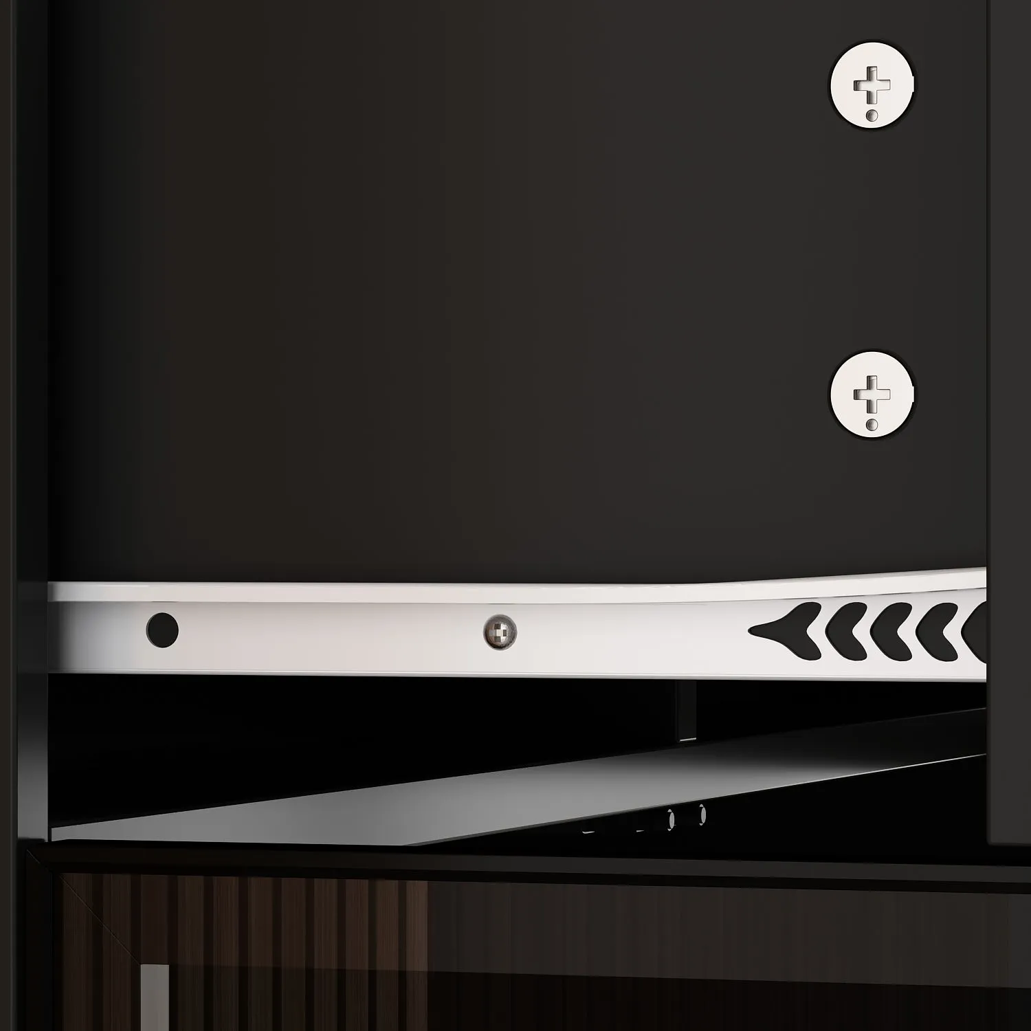 Display Storage Cabinet with LED Lights and Tempered Glass Doors