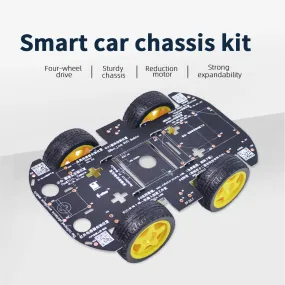 DIY 4WD Robot Car Chassis Kits compatible Arduino/Raspberry pi/ STM32