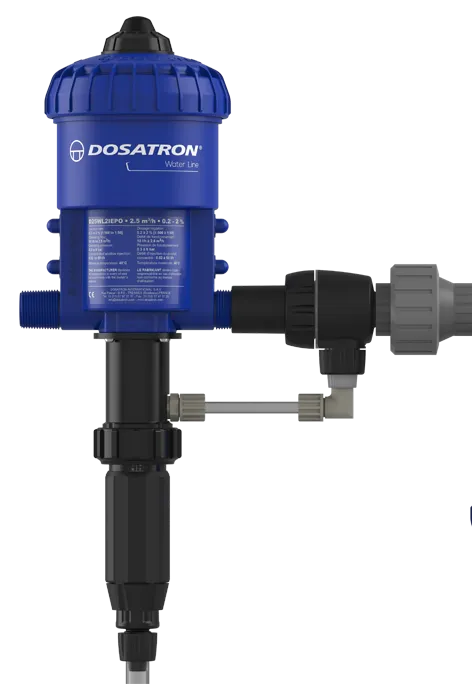 Dosatron D25RE10 3.00%-10% Standard Chemical Proportionate Dosing Pump with External Injection (4-34LPM)