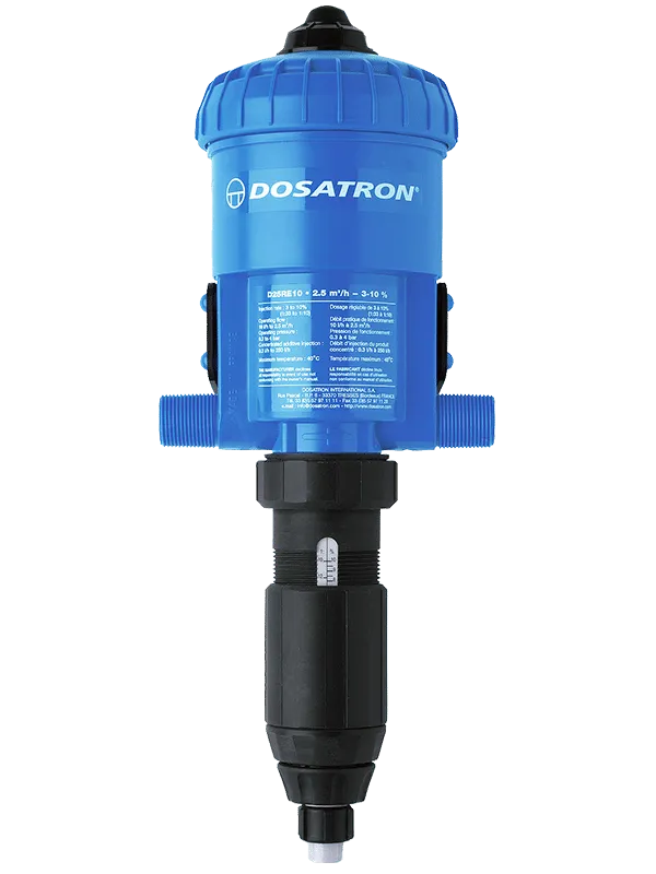 Dosatron D25RE10 3.00%-10% Standard Chemical Proportionate Dosing Pump with External Injection (4-34LPM)