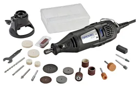 Dremel 200-1/21 Rotary Tool Kit, 0.9 A, 1/8 in Chuck, Keyed Chuck, 2-Speed, 15,000 to 35,000 rpm Speed :EA: QUANTITY: 1