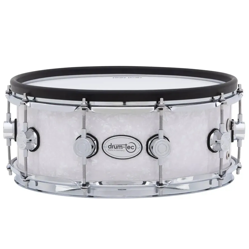 Drum-Tec Pro 3 Series E-Snare Drum 14x5.5 White Marine Pearl